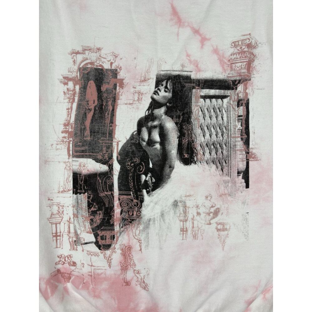 Camilla Cabello Romance Sweatshirt Adult Small Pink Tie Dye Pullover Pop